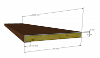   Příklad řešení MDF schodnice z vinylu nášlap - lepený vinyl 2,5 mm
